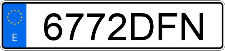 Numer rejestracyjny 6772DFN posiada RENAULT CLIO EXPRESSION 1.5 DCI 65