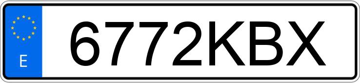 Numer rejestracyjny 6772KBX posiada RENAULT GRAND KANGOO