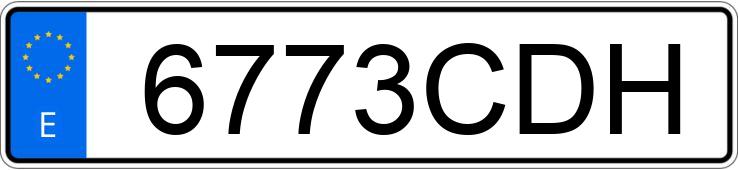 Numer rejestracyjny 6773CDH posiada RENAULT CLIO