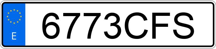 Numer rejestracyjny 6773CFS posiada SEAT TOLEDO