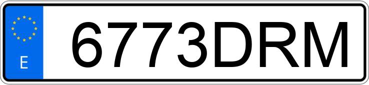 Numer rejestracyjny 6773DRM posiada SEAT CORDOBA
