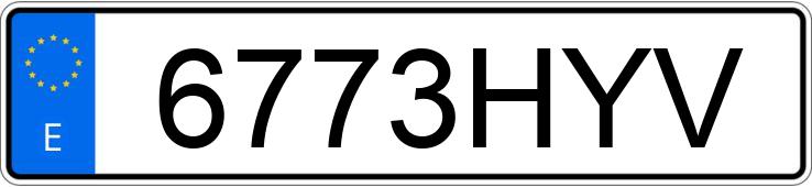 Numer rejestracyjny 6773HYV posiada CITROEN BERLINGO