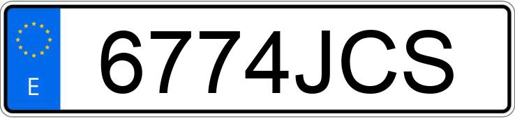 Numer rejestracyjny 6774JCS posiada RENAULT CAPTUR