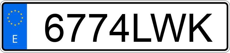 Numer rejestracyjny 6774LWK posiada BMW SERIE 2