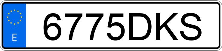 Numer rejestracyjny 6775DKS posiada HONDA CBR 600