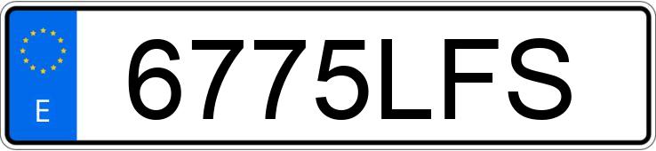 Numer rejestracyjny 6775LFS posiada AUDI A3 SPORTBACK