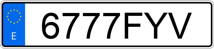 Numer rejestracyjny 6777FYV posiada HYUNDAI SANTA FE