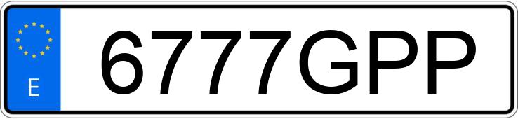 Numer rejestracyjny 6777GPP posiada PIONEER XF 125