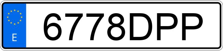 Numer rejestracyjny 6778DPP posiada BMW SERIE 3