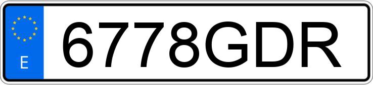 Numer rejestracyjny 6778GDR posiada CITROEN C5