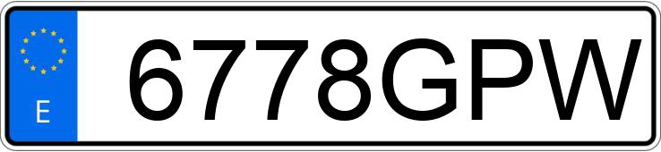 Numer rejestracyjny 6778GPW posiada FORD MONDEO