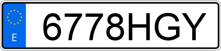 Numer rejestracyjny 6778HGY posiada BMW SERIE 3