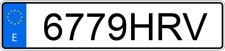 Numer rejestracyjny 6779HRV posiada SKODA SPACEBACK