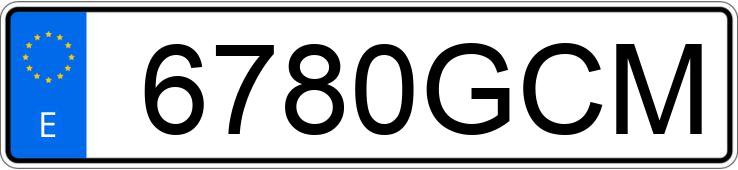 Numer rejestracyjny 6780GCM posiada SEAT LEON