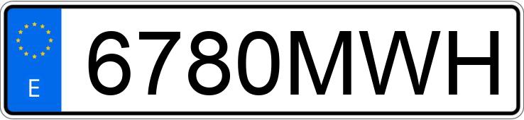 Numer rejestracyjny 6780MWH posiada MASERATI GRECALE