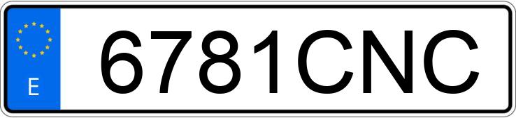 Numer rejestracyjny 6781CNC posiada SEAT TOLEDO