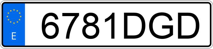 Numer rejestracyjny 6781DGD posiada SEAT CORDOBA