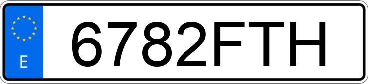 Numer rejestracyjny 6782FTH posiada RENAULT CLIO