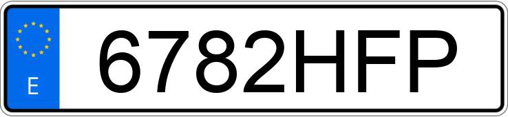 Numer rejestracyjny 6782HFP posiada BMW X3