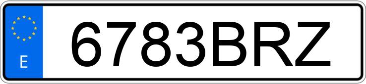 Numer rejestracyjny 6783BRZ posiada PEUGEOT 307 XN 1.6