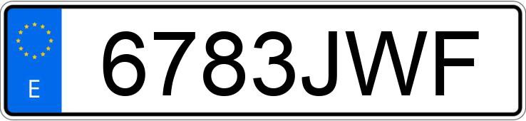 Numer rejestracyjny 6783JWF posiada MERCEDES CITAN