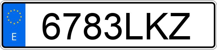 Numer rejestracyjny 6783LKZ posiada VOLKSWAGEN GOLF