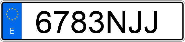 Numer rejestracyjny 6783NJJ posiada PEUGEOT 5008