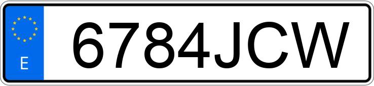Numer rejestracyjny 6784JCW posiada HONDA S-WING 125