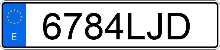 Numer rejestracyjny 6784LJD posiada BMW SERIE 3