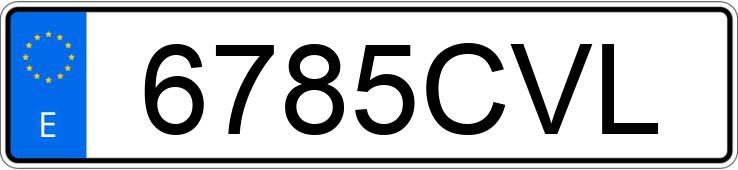 Numer rejestracyjny 6785CVL posiada SKODA SUPERB