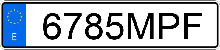 Numer rejestracyjny 6785MPF posiada SUZUKI SWIFT