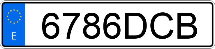 Numer rejestracyjny 6786DCB posiada VOLKSWAGEN GOLF