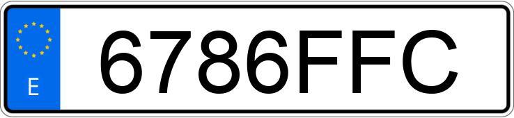 Numer rejestracyjny 6786FFC posiada LEXUS GS 450 H