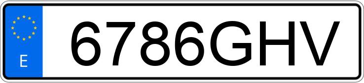 Numer rejestracyjny 6786GHV posiada PEUGEOT 307