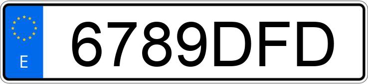 Numer rejestracyjny 6789DFD posiada NISSAN ALMERA TINO