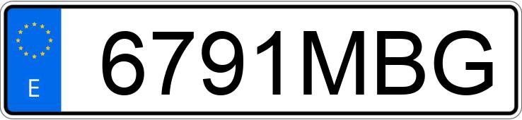 Numer rejestracyjny 6791MBG posiada RENAULT MEGANE