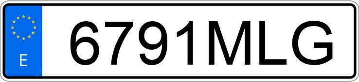 Numer rejestracyjny 6791MLG posiada AUDI A3 SPORTBACK