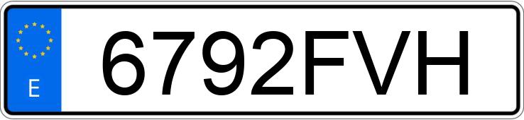 Numer rejestracyjny 6792FVH posiada CITROEN C4 PICASSO 7PZ