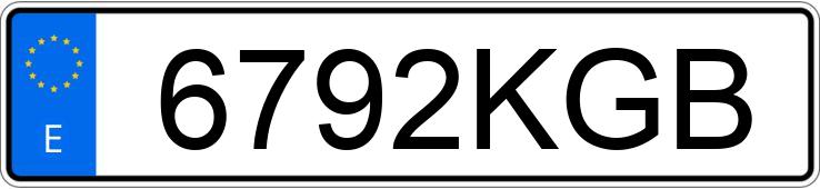 Numer rejestracyjny 6792KGB posiada SKODA OCTAVIA