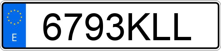 Numer rejestracyjny 6793KLL posiada SEAT LEON