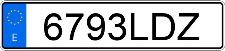 Numer rejestracyjny 6793LDZ posiada DACIA DUSTER