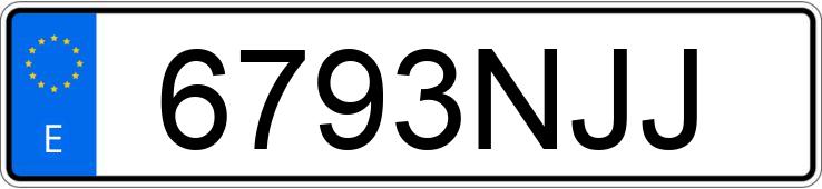 Numer rejestracyjny 6793NJJ posiada HONDA ZR-V