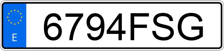 Numer rejestracyjny 6794FSG posiada VOLKSWAGEN CROSSPOLO