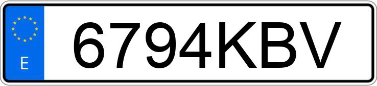 Numer rejestracyjny 6794KBV posiada PEUGEOT 308