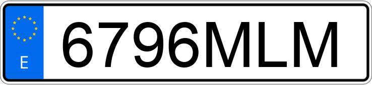 Numer rejestracyjny 6796MLM posiada PORSCHE CAYENNE