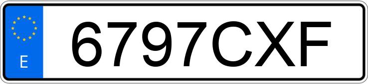 Numer rejestracyjny 6797CXF posiada MAZDA MAZDA6