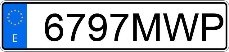 Registreringsnummeret 6797MWP har FORD FOCUS
