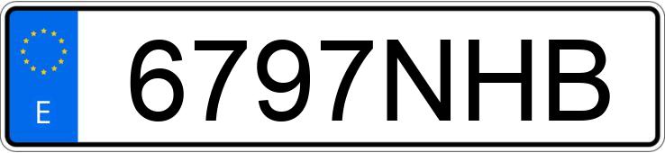 Numer rejestracyjny 6797NHB posiada AUDI Q5