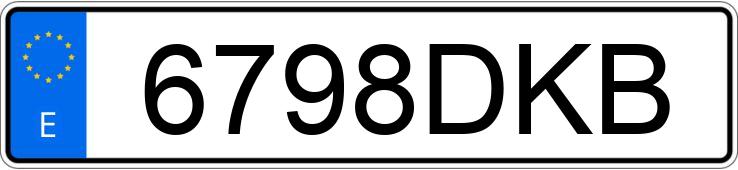 El número de registro 6798DKB tiene MERCEDES C (203)