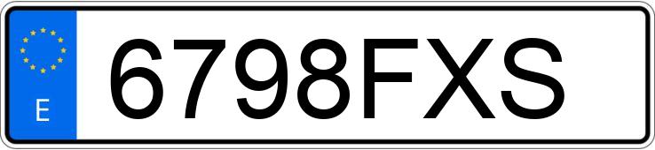 Numer rejestracyjny 6798FXS posiada AUDI A4